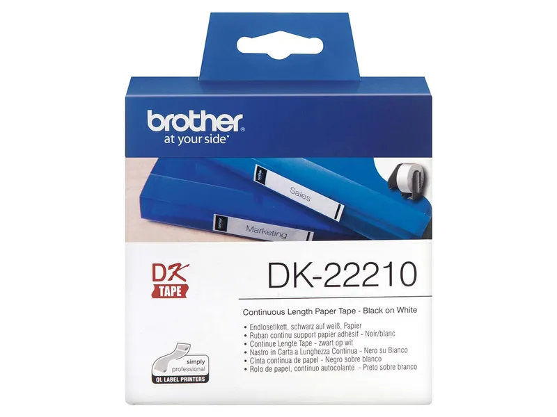Brother Brother Endlosetiketten DK-22210 weiß 29 mm x 30,48 m – Produktbild 2 von 4