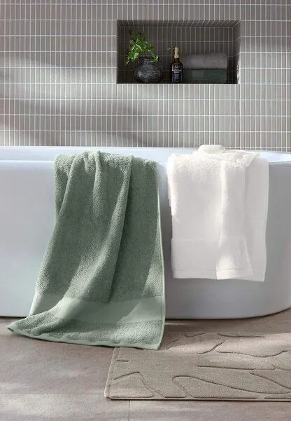 hessnatur hessnatur Frottier Handtuch aus reiner Bio-Baumwolle, Thymian, – Produktbild 4 von 4