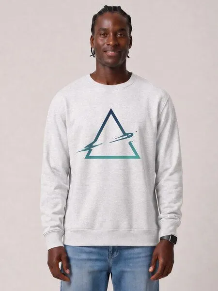 watapparel watapparel Sweatshirt Unisex Triangle, Cool heather grey, – Produktbild 2 von 2