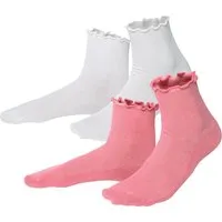 Living Crafts LIVING CRAFTS - Damen Socken, 2er Pack - Mehrfarbig (98% Bio-Baumwolle; 2% Elasthan), Nachhaltige Mode, Bio Bekleidung – Produktbild 1 von 1