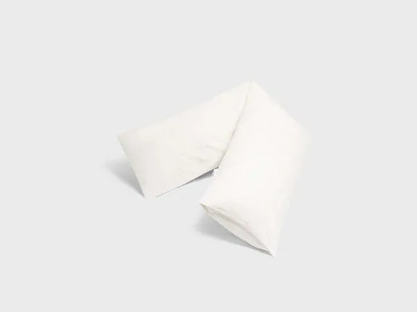Yumeko Seitenschläferkissenbezug Yumeko aus Perkal 200TC, Blissful white, – Produktbild 1 von 3
