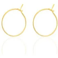 ELEKTROPULLI Feine Creolen in 15mm von Elektropulli, Gold, – Produktbild 1 von 1