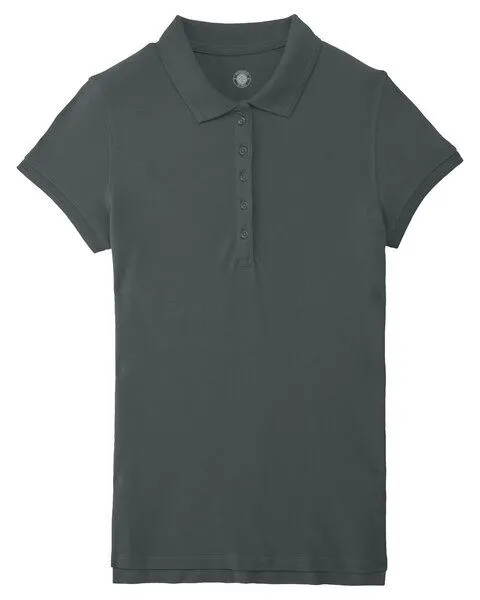 University of Soul University of Soul Damen Poloshirt aus Bio-Baumwolle "Lyn", Anthrazit, – Produktbild 1 von 2