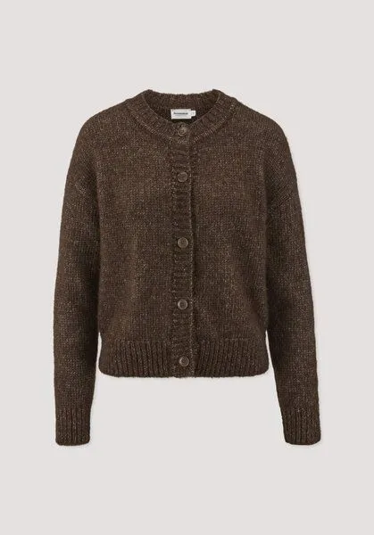 hessnatur hessnatur Strickjacke Relaxed aus Alpaka und Bio-Baumwolle, Naturbraun, – Produktbild 4 von 4