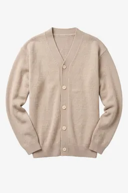 KnowledgeCotton Apparel KnowledgeCotton Apparel Herren vegan Strickjacke Herren Aus Soufflé Yarn Helles Federgrau – Produktbild 1 von 1
