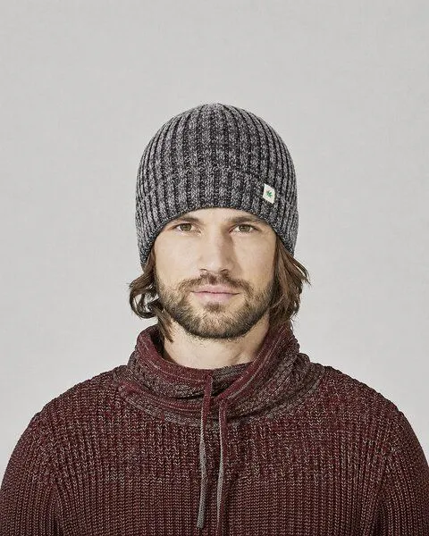 HempAge HempAge Strickmütze Hanf/Bio-Baumwolle, Anthrazit/grey, – Produktbild 1 von 3