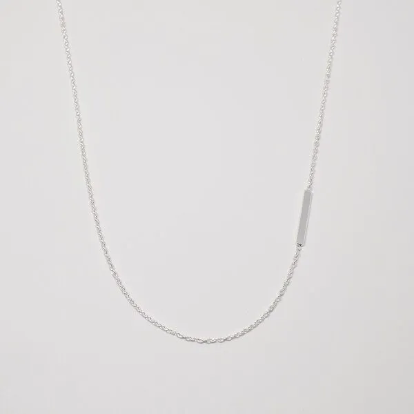 fejn jewelry fejn jewelry Kette 'bar', Silber, – Produktbild 1 von 4