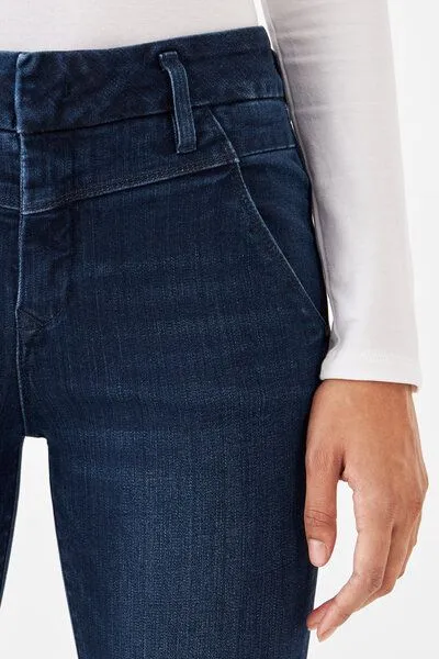 DAWN Damen Jeans SUN UP Powerstretch Design Details DAWN Bio-Baumwolle, Dark blue, – Produktbild 7 von 7