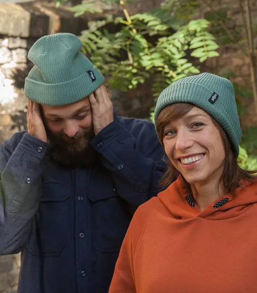 päfjes päfjes - Fair gehandelte Unisex Mütze aus Baumwolle (Bio), Mint, – Produktbild 1 von 4
