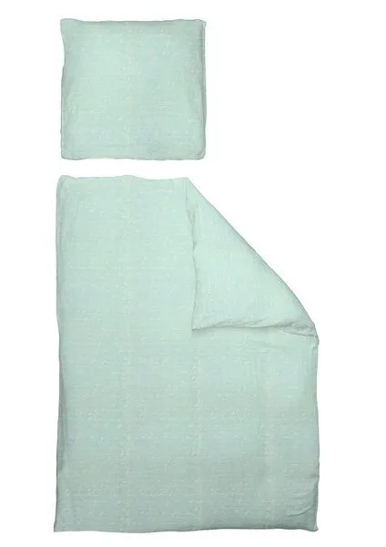 Nature by Adam Nature by Adam Bettwäsche 2tlg aus Leinen und Bio-Baumwolle - Made in Germany - Scribble, Blau, – Produktbild 2 von 4