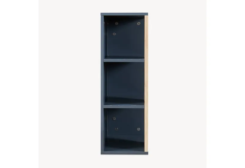 en.casa Hängeschrank »Svanes« 60 x 30 x 20 cm mit 3 Ablagefächern Dunkelgrau/Natur, Grau, – Produktbild 5 von 5