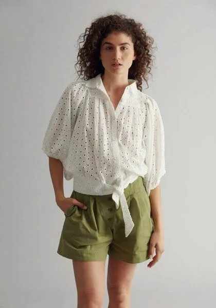 KOMODO Komodo Bluse aus Bio-Baumwolle Modell: Magic Blouse, Off (weiß), – Produktbild 1 von 1