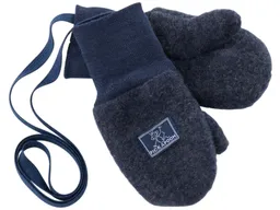 Pickapooh Pickapooh Baby und Kinder Fäustlinge Bio-Schurwolle Fleece marine Gr.2 (bis 2 Jahre) – Produktbild 1 von 1