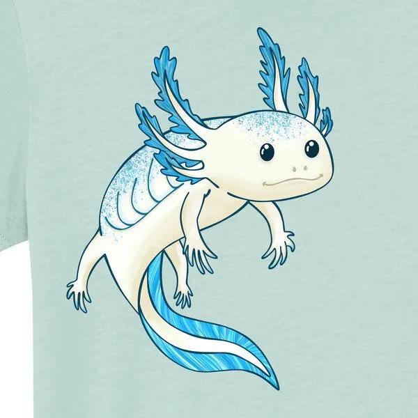 Spangeltangel Spangeltangel Kinder-Sweatshirt "Axolotl", Hellblau, – Produktbild 3 von 4