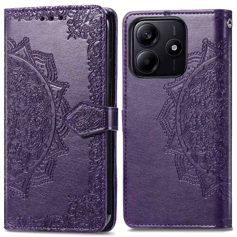 imoshion imoshion Mandala Klapphülle für das Xiaomi Redmi Note 14 (5G), Lila, – Produktbild 1 von 1