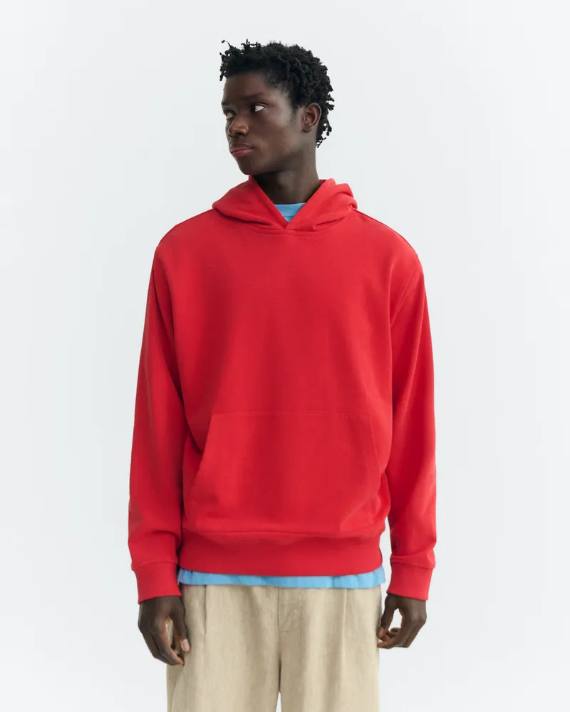 thinking mu Thinking MU Herren vegan Sweatshirt Simon Mit Sonne Patch Rücken Rot, Rot, – Produktbild 1 von 2