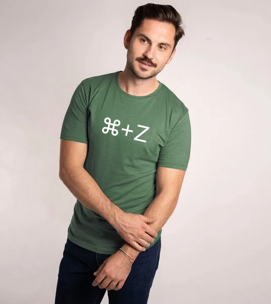 Gary Mash GARY MASH T-Shirt Command Z aus Biobaumwolle, Olivgrün, – Produktbild 2 von 2