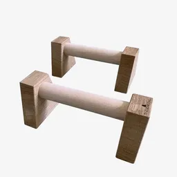 treeletic® treeletic® Parallettes / Minibarren / Push Up Bars / Handgefertigte Liegestützgriffe aus Holz – Produktbild 1 von 1