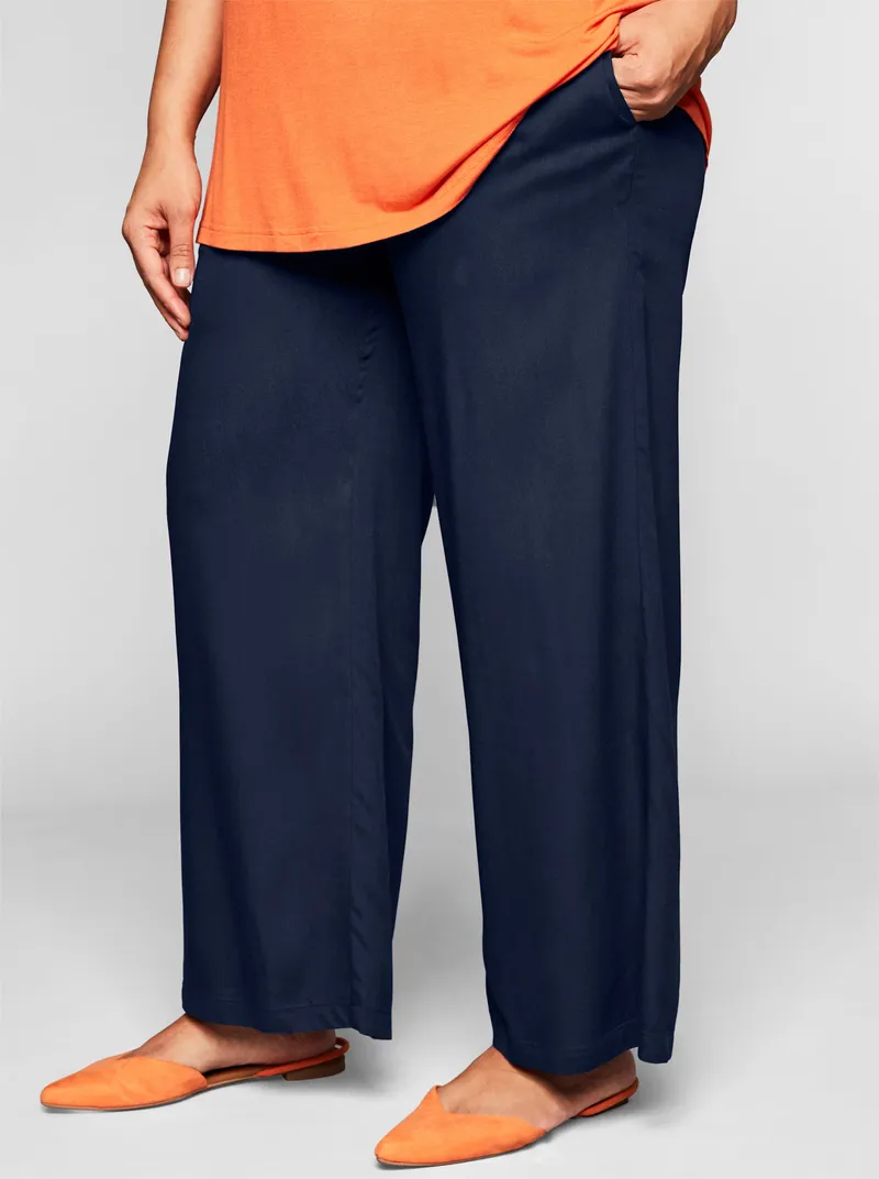 sheego Schlupfhose marine, Marine, – Produktbild 1 von 2