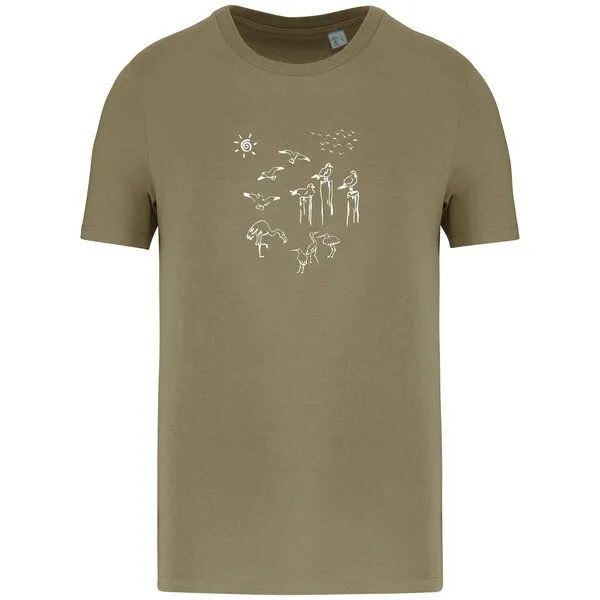 Greenspired Greenspired Basic Bio T-Shirt Nr.4 Coastal Life 155g/m² XXS - 4 XL, Helles olivgrün, – Produktbild 1 von 1