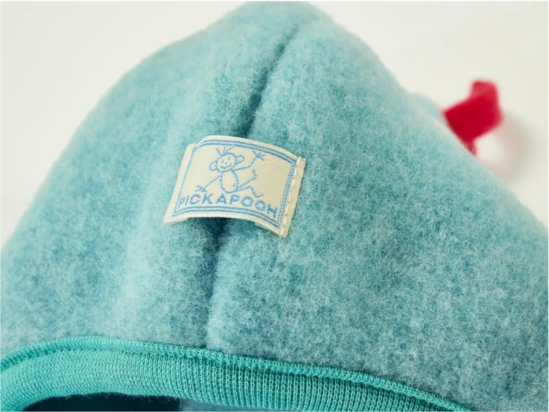 Pickapooh Pickapooh Baby und Kinder Schlupfmütze mit Zipfel Bio-Schurwolle sea green Gr.48, Grün, – Produktbild 2 von 2