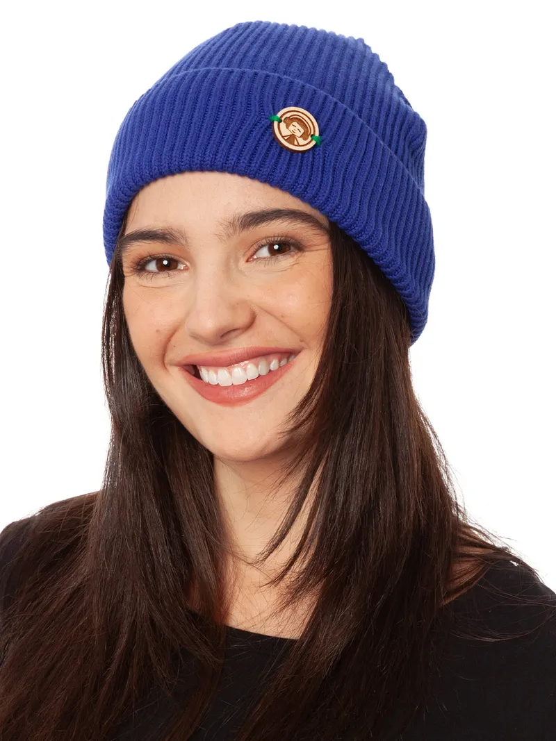 FellHerz FellHerz Mütze bio & fair & vegan, Blau, – Produktbild 1 von 4
