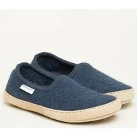 Gottstein Gottstein Woll-Hausschuh Cheyenne aus 100% Schurwolle | Hüttenschuh für Damen & Herren, Dunkel-blau, – Produktbild 1 von 1