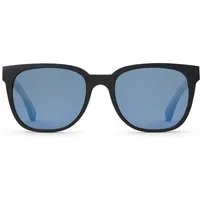 TAKE A SHOT TAKE A SHOT Holz Sonnenbrille Eckig für Herren und Damen, Schwarz (schwarz/kirsche/blau), – Produktbild 1 von 1