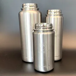 JN JuNiki's JN JuNiki's 3er Set drei Größen JuNiki´s® eco line Edelstahl Trinkflaschen isoliert – Produktbild 1 von 1