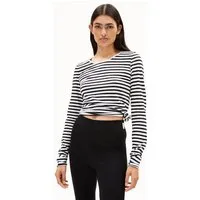 ARMEDANGELS ARMEDANGELS EINIAARA STRIPES Damen Longsleeve aus Bio-Baumwolle, White-black, – Produktbild 1 von 1
