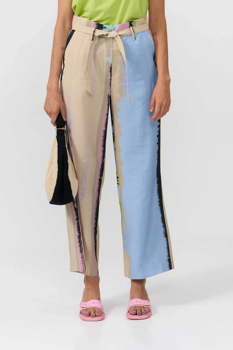 SUITE13LAB SUITE13LAB Damen vegan Hose Eo Print Ones Multicolour, Beige, – Produktbild 2 von 2