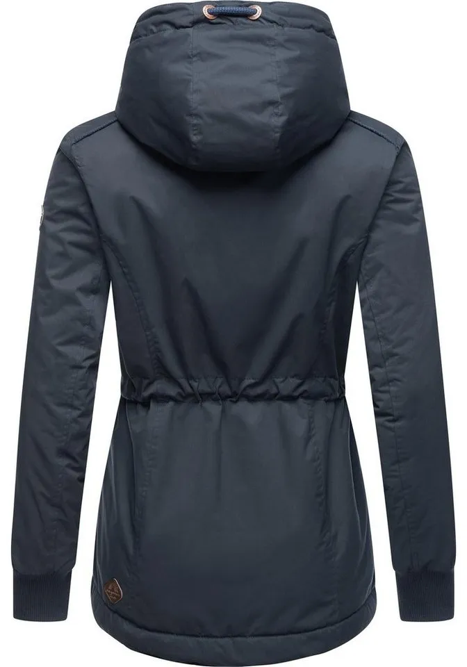 ragwear ragwear Winterjacke YM-Danka stylische Winter Outdoorjacke mit Kapuze, Blau, – Produktbild 4 von 4