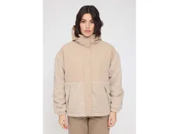 Mazine MAZINE Damen-Winterjacke 'Fabric Blocking' mit Reißverschlusstaschen, oat/natural, Gr. M – Produktbild 1 von 1