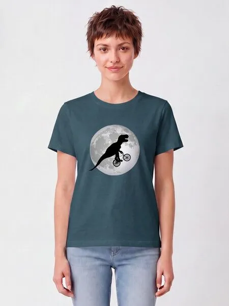watapparel watapparel T-Shirt Frauen Flying TRex, Stargazer, – Produktbild 2 von 2