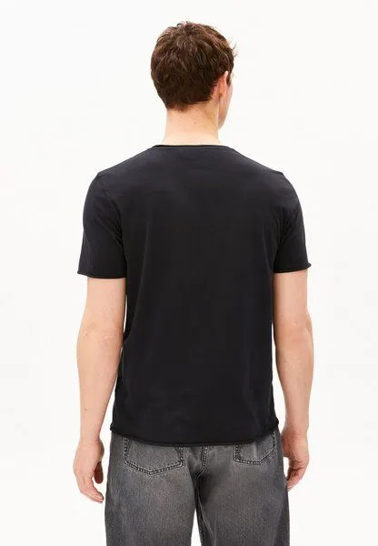 ARMEDANGELS ARMEDANGELS JAAMES BRUSHED Herren T-Shirt aus Bio-Baumwolle, Black, – Produktbild 2 von 4