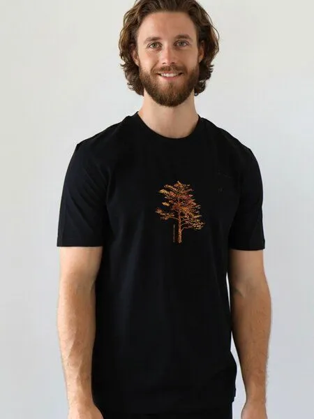 Kultgut Kultgut Artdesign - Biofair - Klassik Shirt / Wertschätzung Tree, Black, – Produktbild 3 von 5