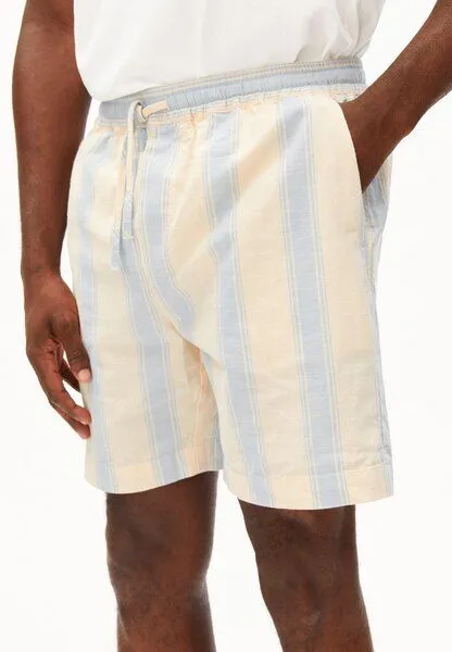 ARMEDANGELS ARMEDANGELS STRIPED Herren Shorts aus 100% Bio-Baumwolle, Wedgwood, – Produktbild 3 von 4