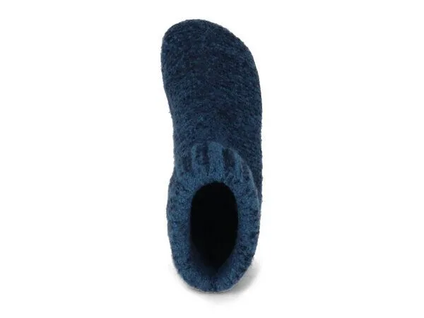Gottstein Gottstein Hüttenschuh Knit Boot aus 100% Schurwolle - Filz-Hausschuh made in Tirol, Blau, – Produktbild 5 von 8