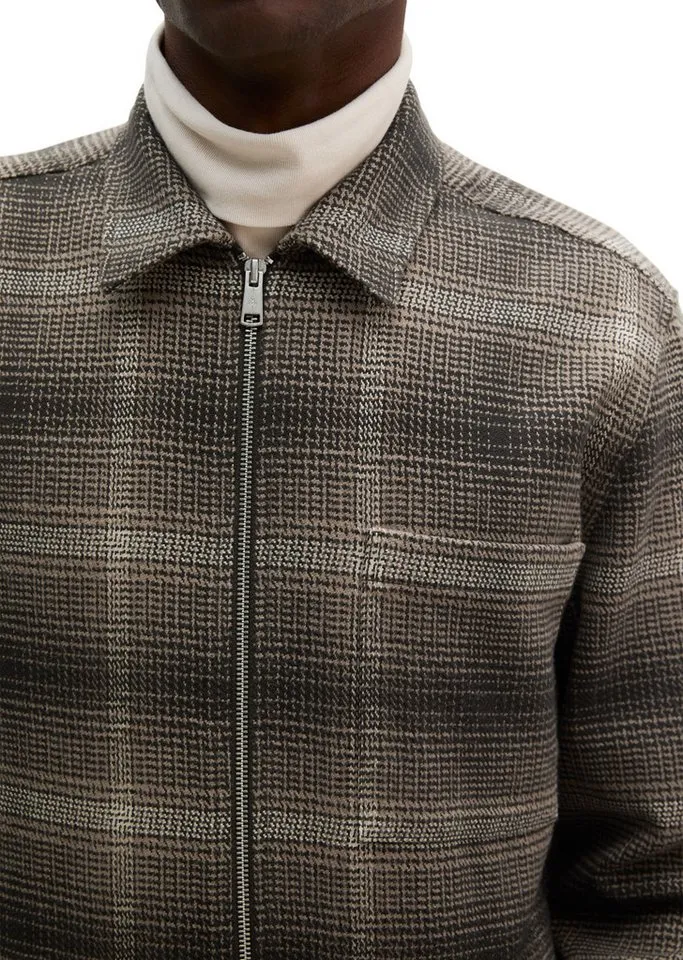 Marc O'Polo Marc O'Polo Kurzjacke aus garngefärbter Bio-Baumwolle, Braun, – Produktbild 4 von 5