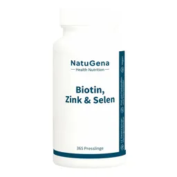 NatuGena Biotin+Zink+Selen Hochdosiert+Vegan Presslinge – Produktbild 1 von 1
