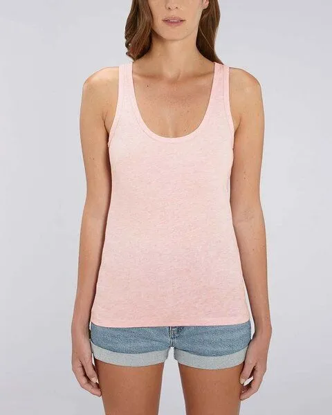 YTWOO YTWOO Damen Top aus Bio Baumwolle, nachhaltig & fair, viele Farben meliert, Rosa, – Produktbild 1 von 4
