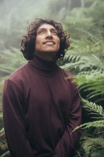 Kopyto Kopyto OCELOT - Herrenrollkragenpullover aus 100% Merinowolle Strickpullover, Bordeaux (rot), – Produktbild 2 von 4