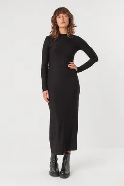 SKFK SKFK Damen vegan Kleid Gaua Schwarz – Produktbild 1 von 1