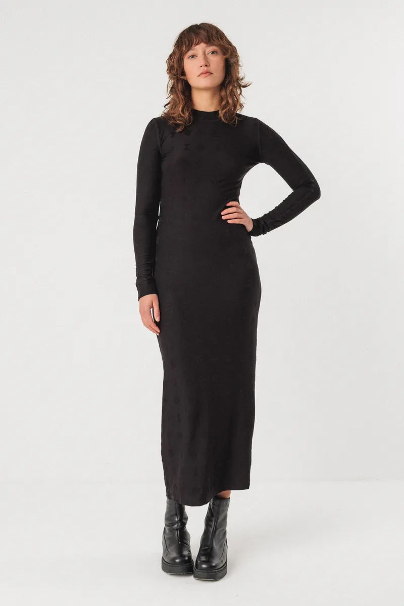 SKFK SKFK Damen vegan Kleid Gaua Schwarz, Schwarz, – Produktbild 1 von 2