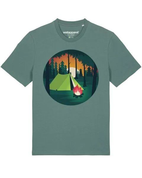 watapparel watapparel T-Shirt Unisex Zelten, Green bay, – Produktbild 1 von 4