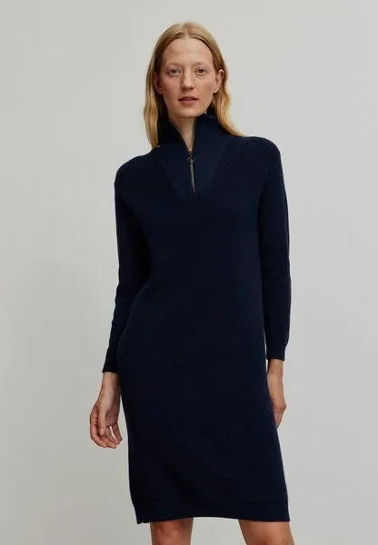 recolution Damen Strickkleid aus Bio-Baumwolle - STELLERA - recolution, Dark navy (blau), – Produktbild 1 von 4