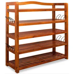 Casaria® Schuhregal aus Akazienholz 75x26x82cm – Produktbild 1 von 1