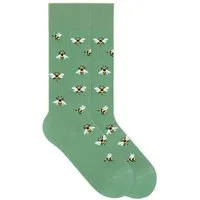 von Jungfeld VON JUNGFELD Bio-Socken "Bees", dark mint, Gr. 41/46 – Produktbild 1 von 1