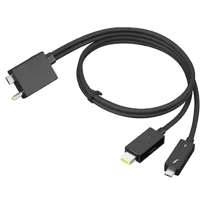 Lenovo Lenovo Split Cable - Thunderbolt-Kabel - USB-C-/Stromanschluss zu USB-C, Slim Tip – Produktbild 1 von 1