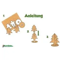 Kork Deko Kork-Deko Weihnachtsbaum aus Kork | Kork Tannenbaum | Weihnachts- und Advents Tisch Deko – Produktbild 1 von 1